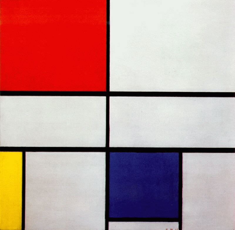 Composition-C by Piet Mondrian