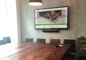mac and wood meeting room table