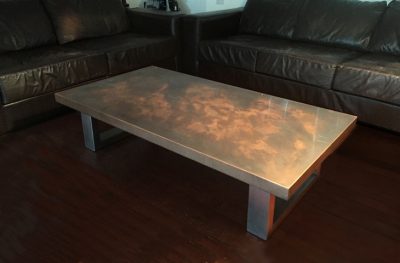 Copper Coffee Table by Mac+Wood